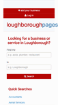 Mobile Screenshot of loughboroughpages.co.uk